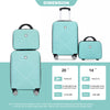 Light Blue Spinner Luggage Set