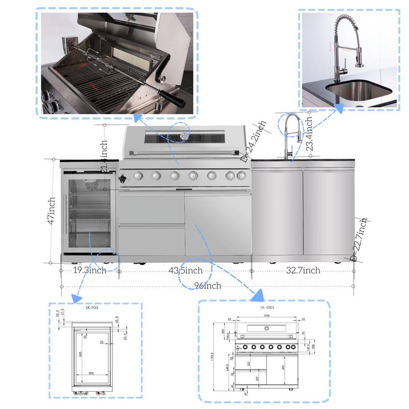 Ultimate Outdoor Grill & Chill Kitchen
