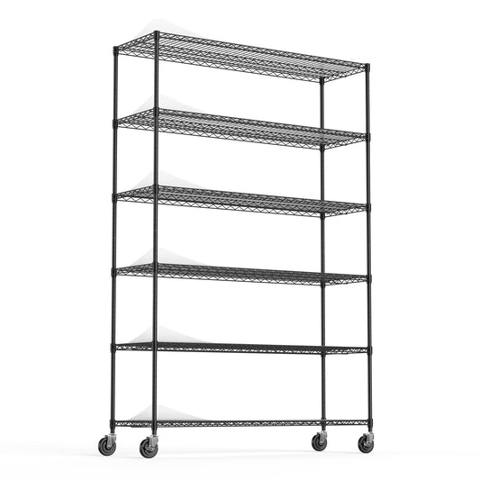 Rolling Heavy-Duty Storage Shelves