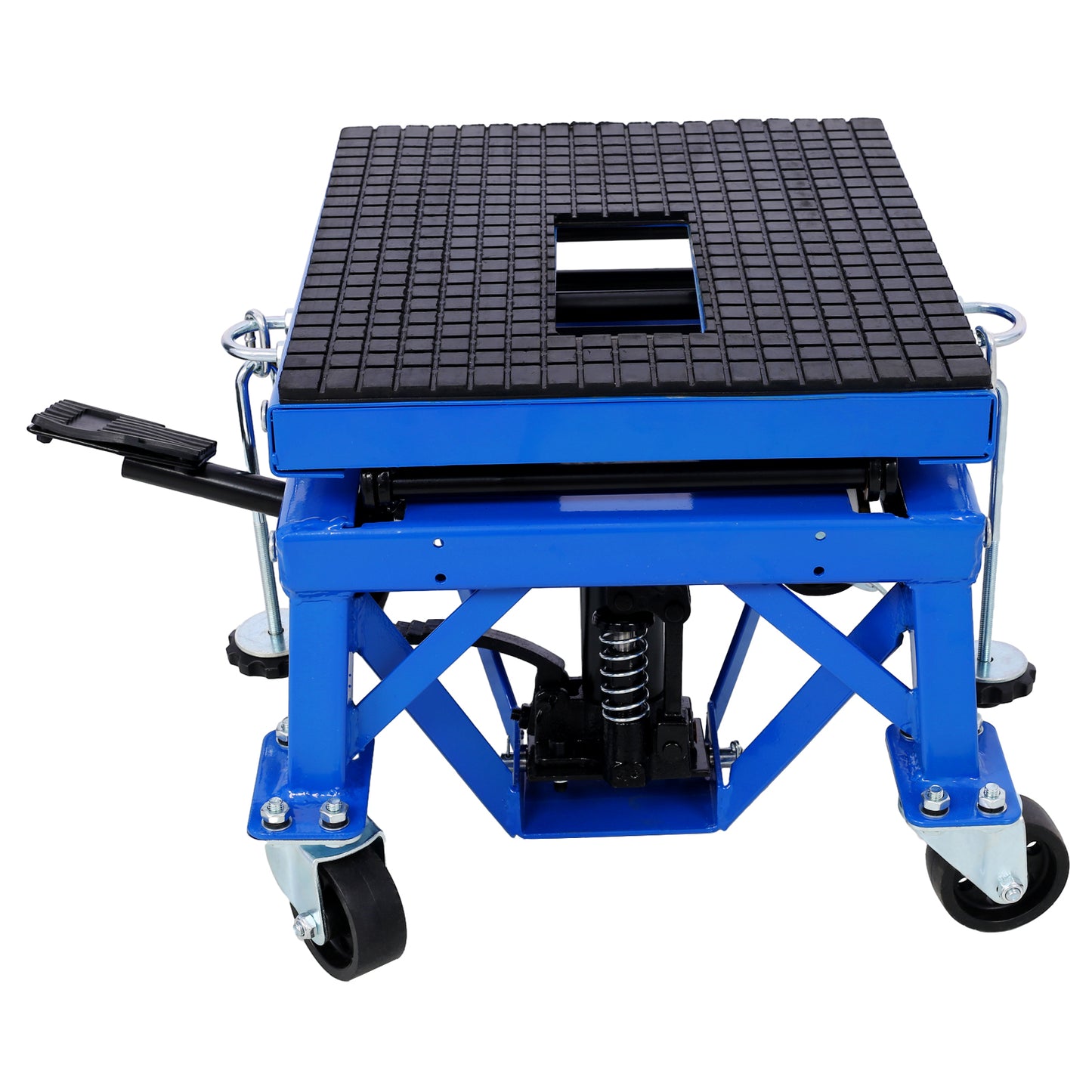 Blue Hydraulic Motorcycle Scissor Lift Jack