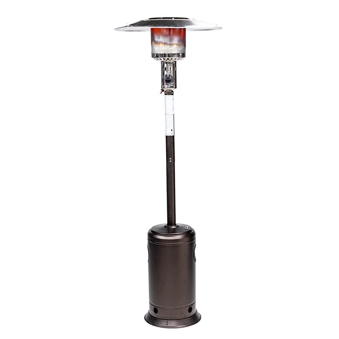 Mocha Outdoor Propane Patio Heater with Wheels