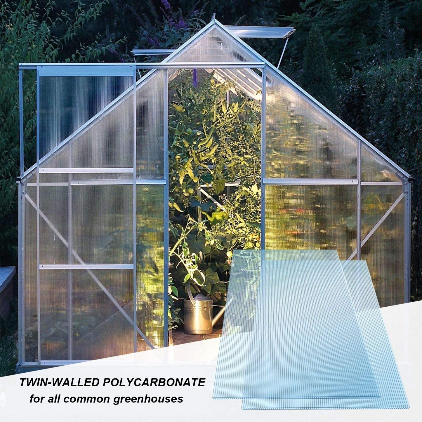 ClearShield Polycarbonate Panel Set for Greenhouses and Outdoor Projects