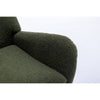 Cozy Rocking Chair with Pocket - Soft Teddy Fabric Glider in Dark Green