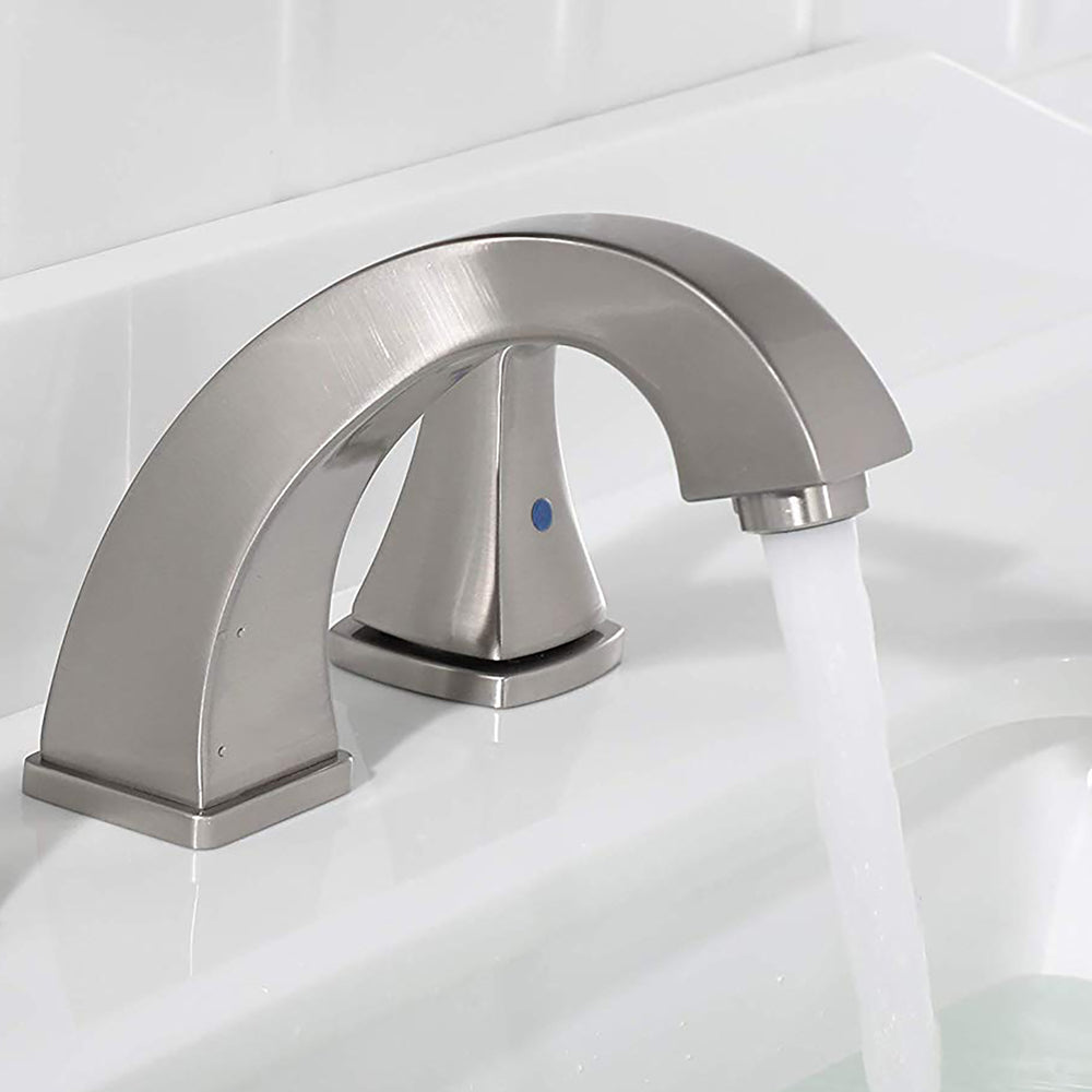 Elegant Duo Bathroom Faucet with Pop-Up Drain