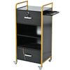 Sleek Salon Organizer with Hair Dryer Holders and Drawers