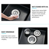 Double Bowl Undermount Kitchen Sink with Strainer