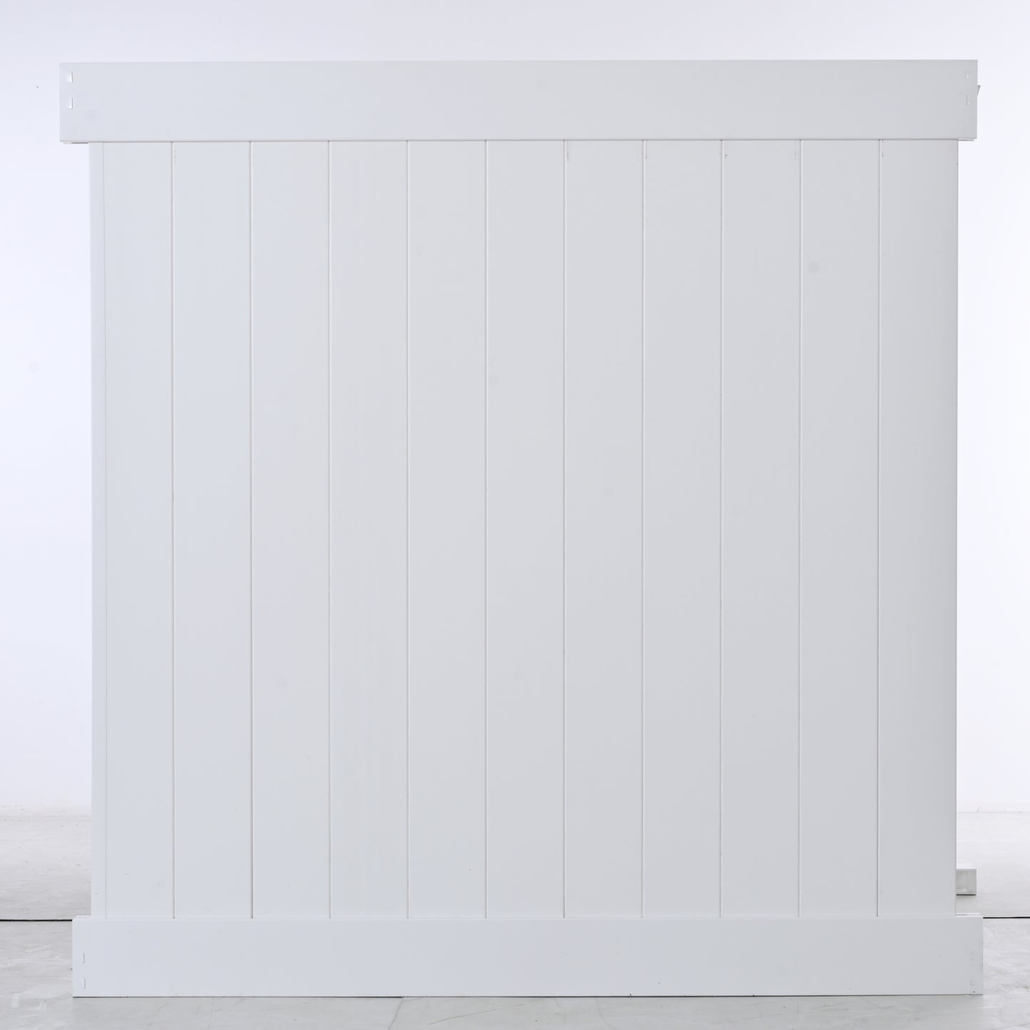 White Vinyl Privacy Fence Set