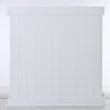 White Vinyl Privacy Fence Set