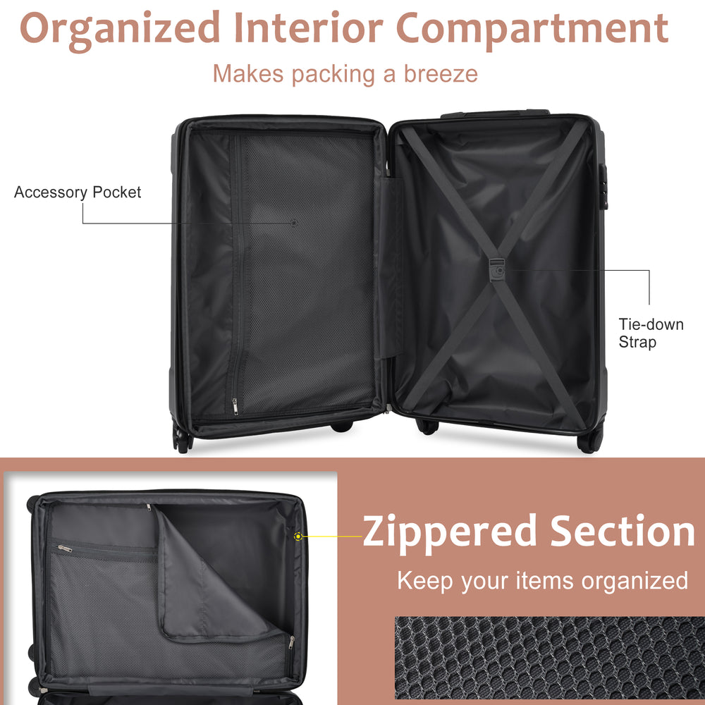 Stylish Hardshell Luggage Set with TSA Lock