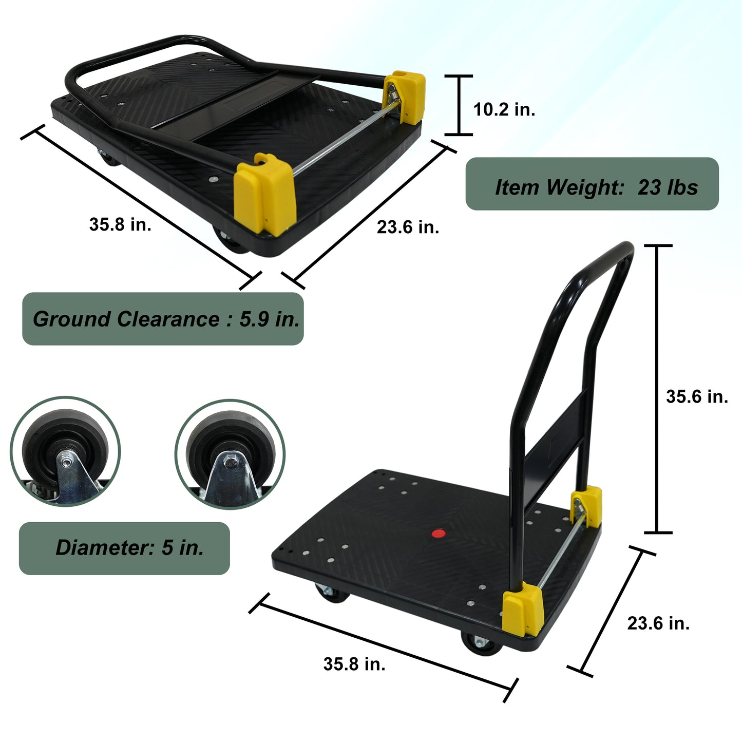 Heavy-Duty Foldable Hand Truck