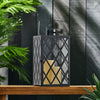 Shimmering Stainless Steel Lantern