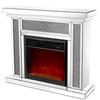 CozyGlow Mirrored Fireplace with Remote & Colorful Flames