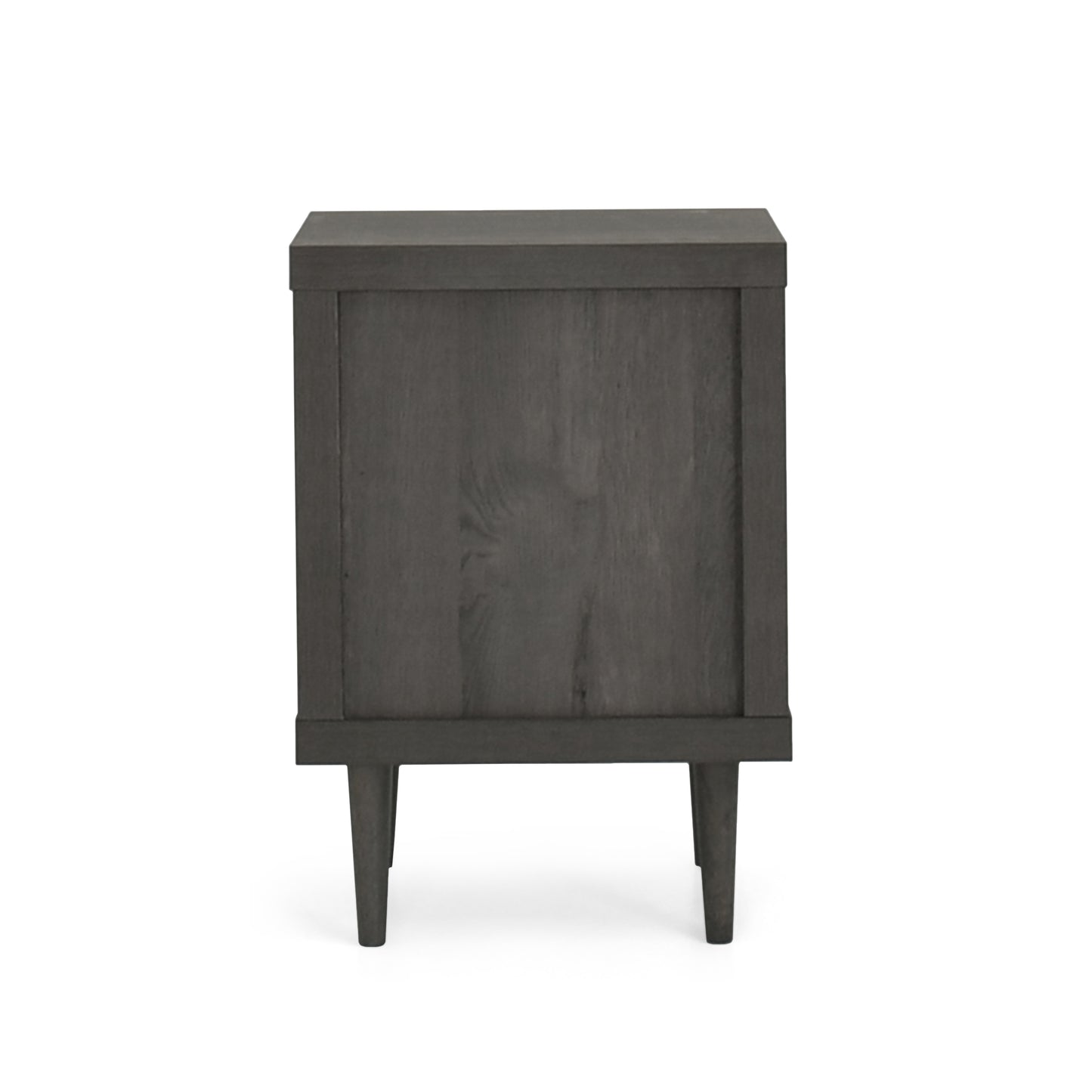 Sleek Double Drawer Nightstand