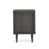 Sleek Double Drawer Nightstand