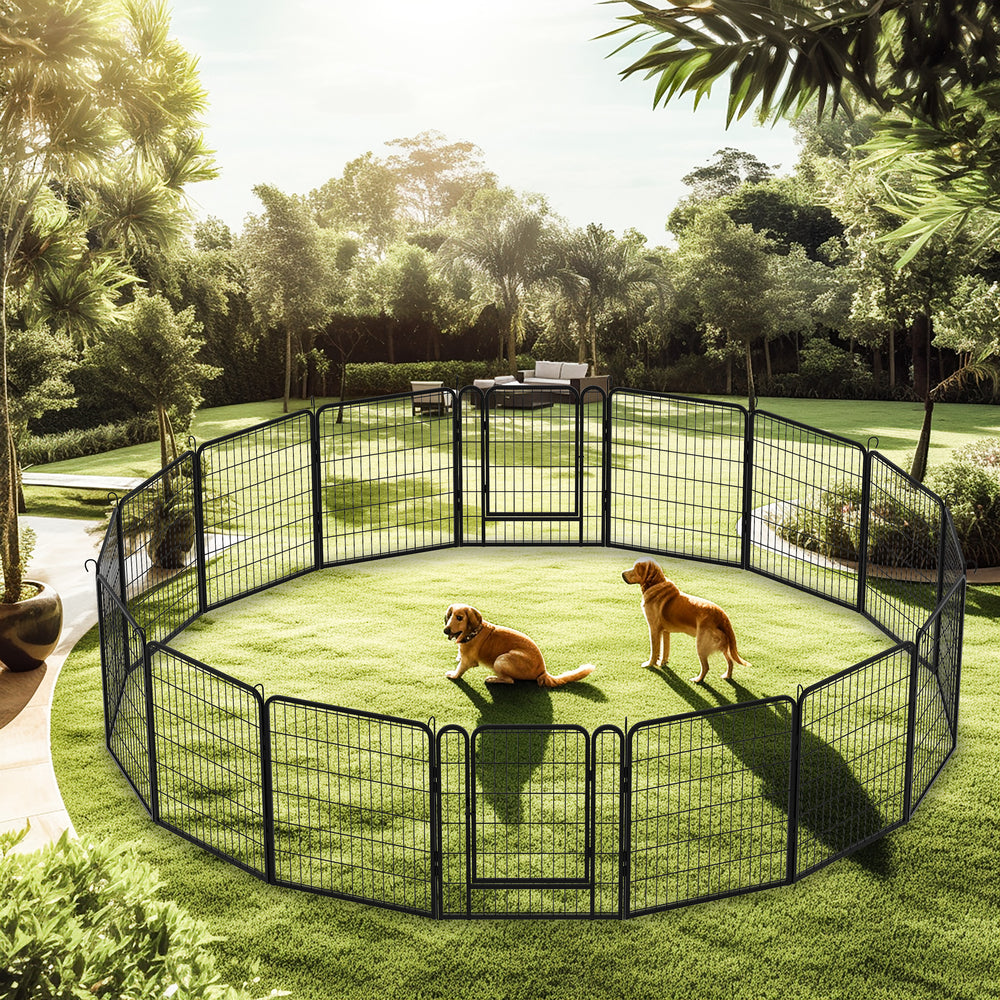 Ultimate Pet Playpen with Door - Heavy Duty Outdoor Dog Fence