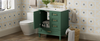 Chic Green Bathroom Vanity with Sink and Soft-Close Drawers