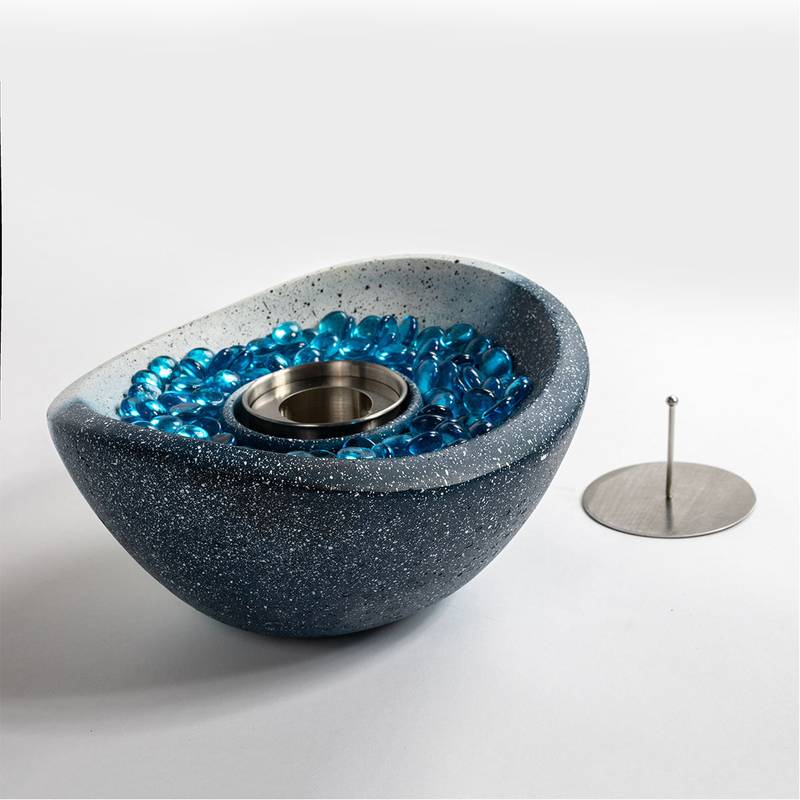 Colorful Tabletop Fire Pit: Portable Indoor/Outdoor Flame Delight