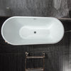 Relaxing Acrylic Soaking Tub with Easy Install Features