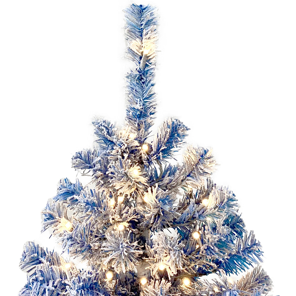 Snowy Elegance Flocked Christmas Tree