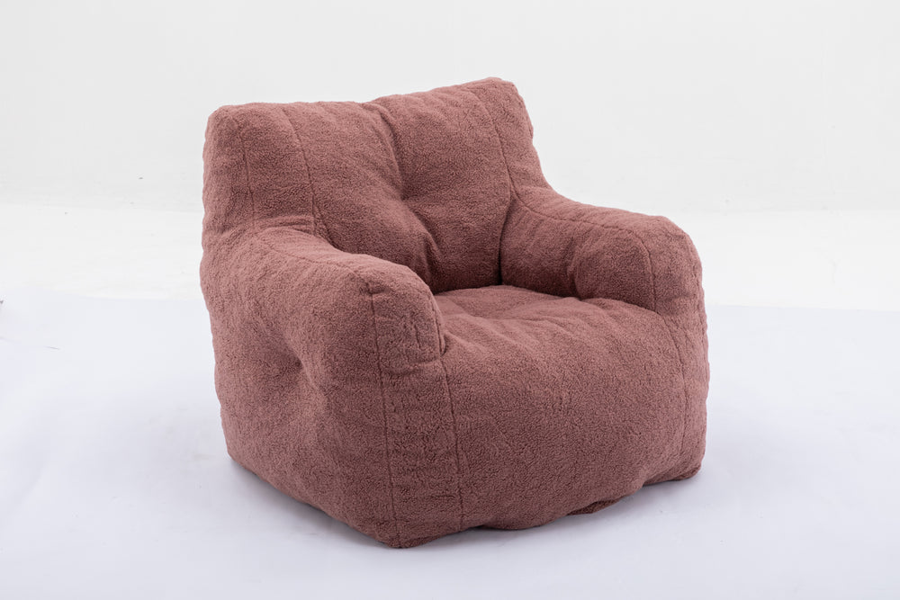 Cozy Teddy Foam Bean Bag Chair