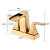 Golden Waterfall Bathroom Faucet