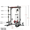 Ultimate Home Gym Power Cage with LAT Pulldown and Weight Storage