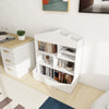 Versatile 7-Shelf White Bookcase