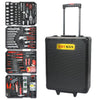 Rolling Black Tool Box with Multi-Layer Storage