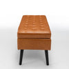 Stylish Leather Storage Bench