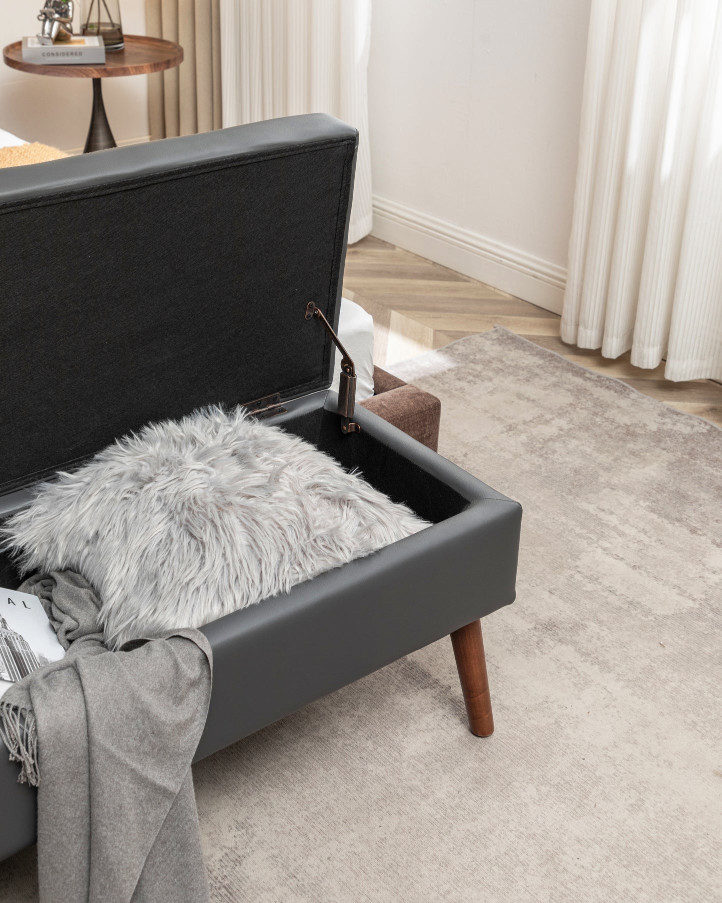 Cozy Storage Ottoman Bench