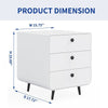 Chic Steel Night Stand with Drawers