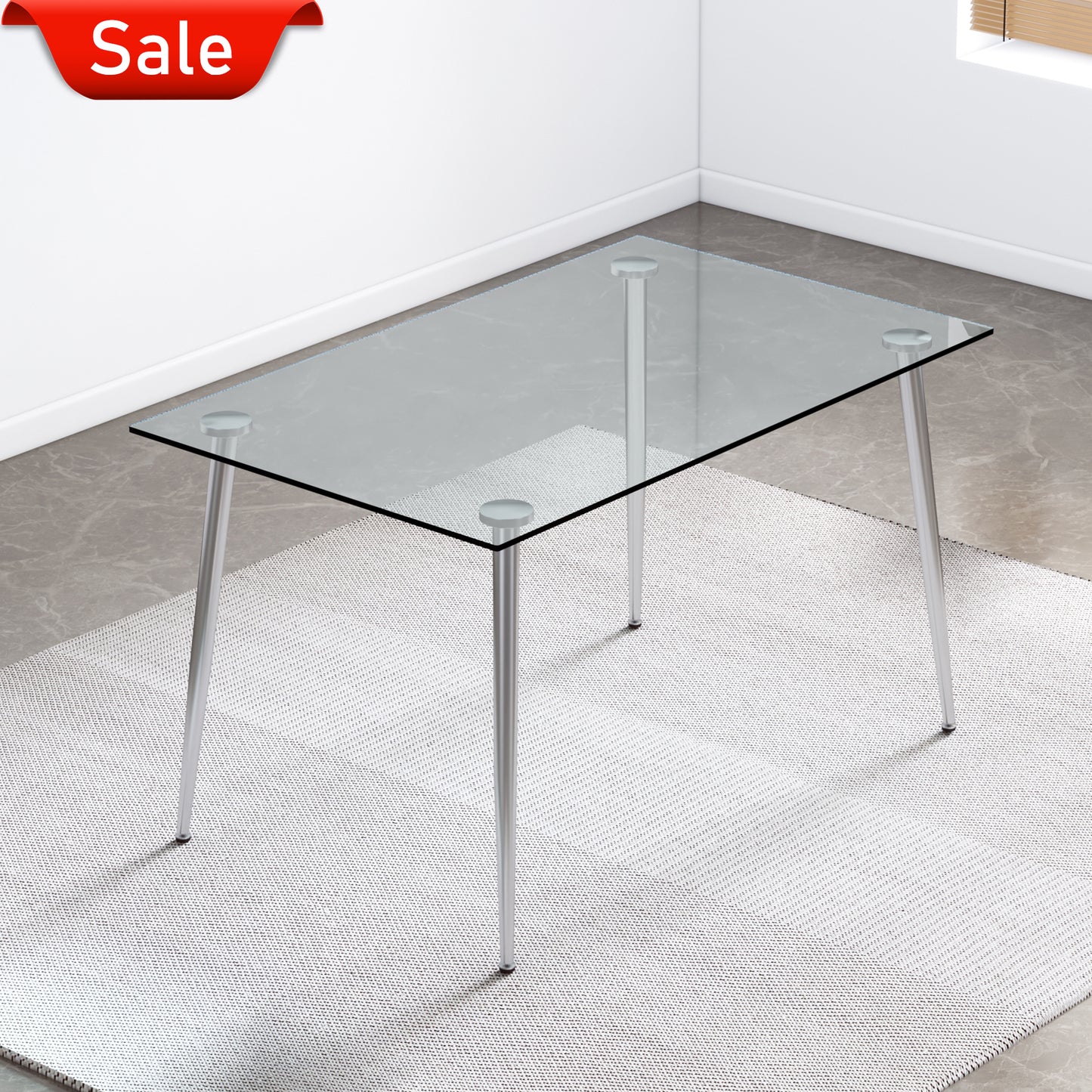 Sleek Glass Dining Table for Stylish Gatherings