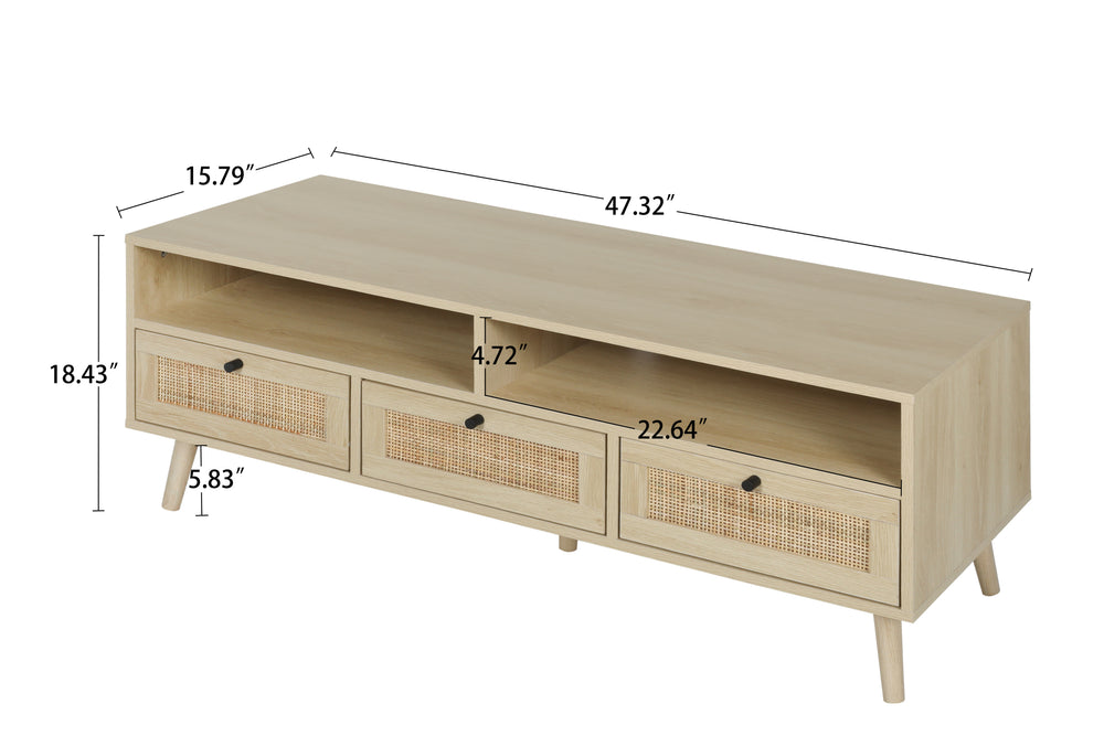 Natural Rattan TV Stand