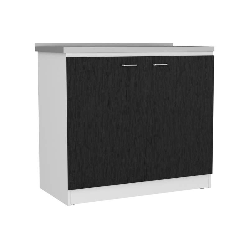 Stylish Utility Sink in White and Black