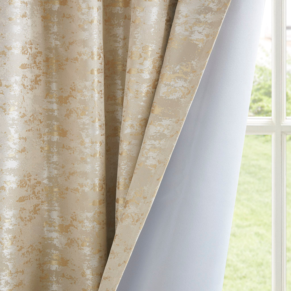 Total Blackout Jacquard Curtain Panel