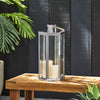 Shimmering Stainless Steel Lantern