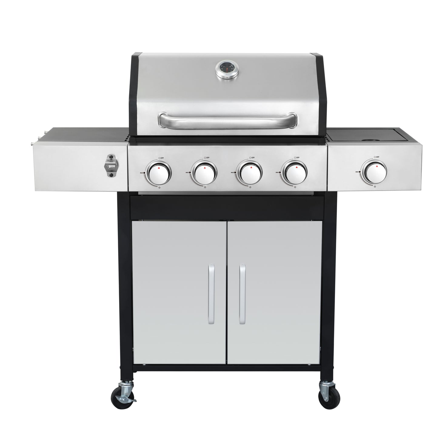 SizzleMaster Propane BBQ Grill with Side Burner