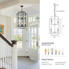 Chic Black Lantern Pendant Chandelier