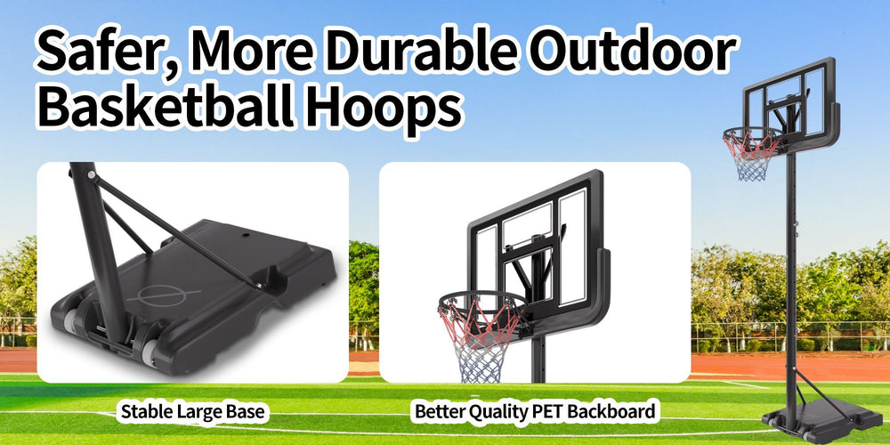 Adjustable Basketball Hoop Set with Balls and Accessories