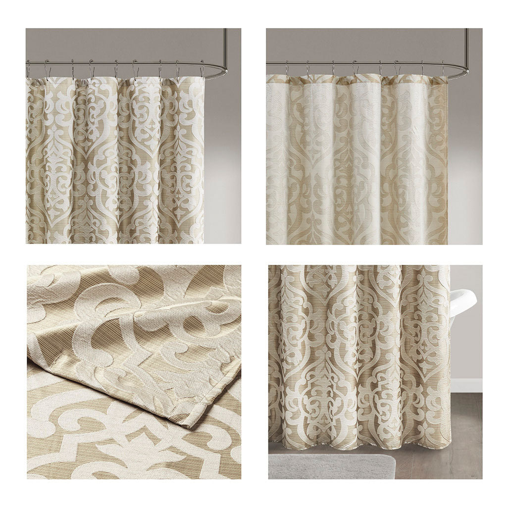 Chic Jacquard Shower Curtain