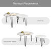 Chic Marble Nesting Tables - Set of Two