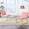 Chic Pink Plush Lounge Chair