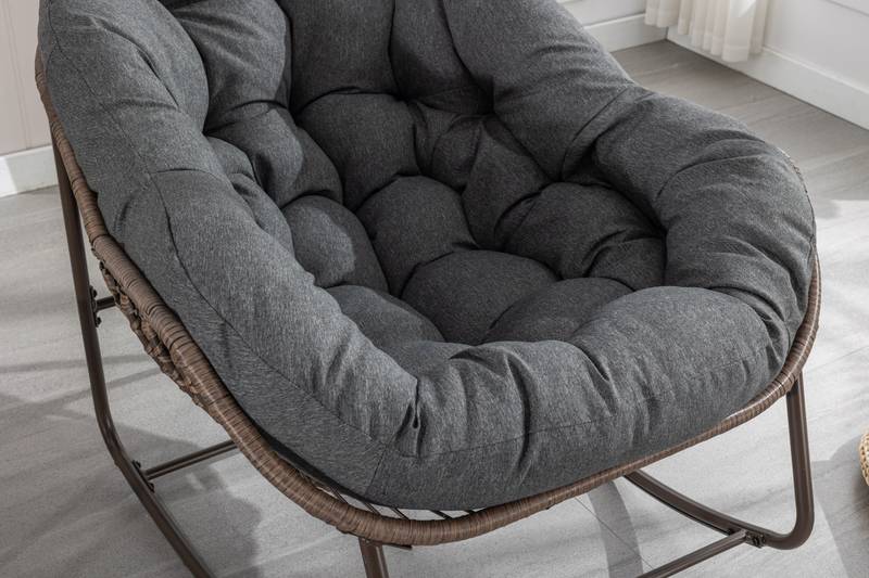 Cozy Rocking Rattan Chair