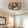 Farmhouse Chic Ceiling Fan with Remote & Lights