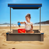 Sunny Day Wooden Sandbox with Canopy