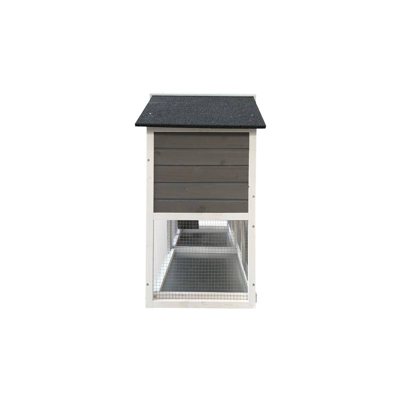 Cozy Rabbit Retreat with Removable Ramp and Run