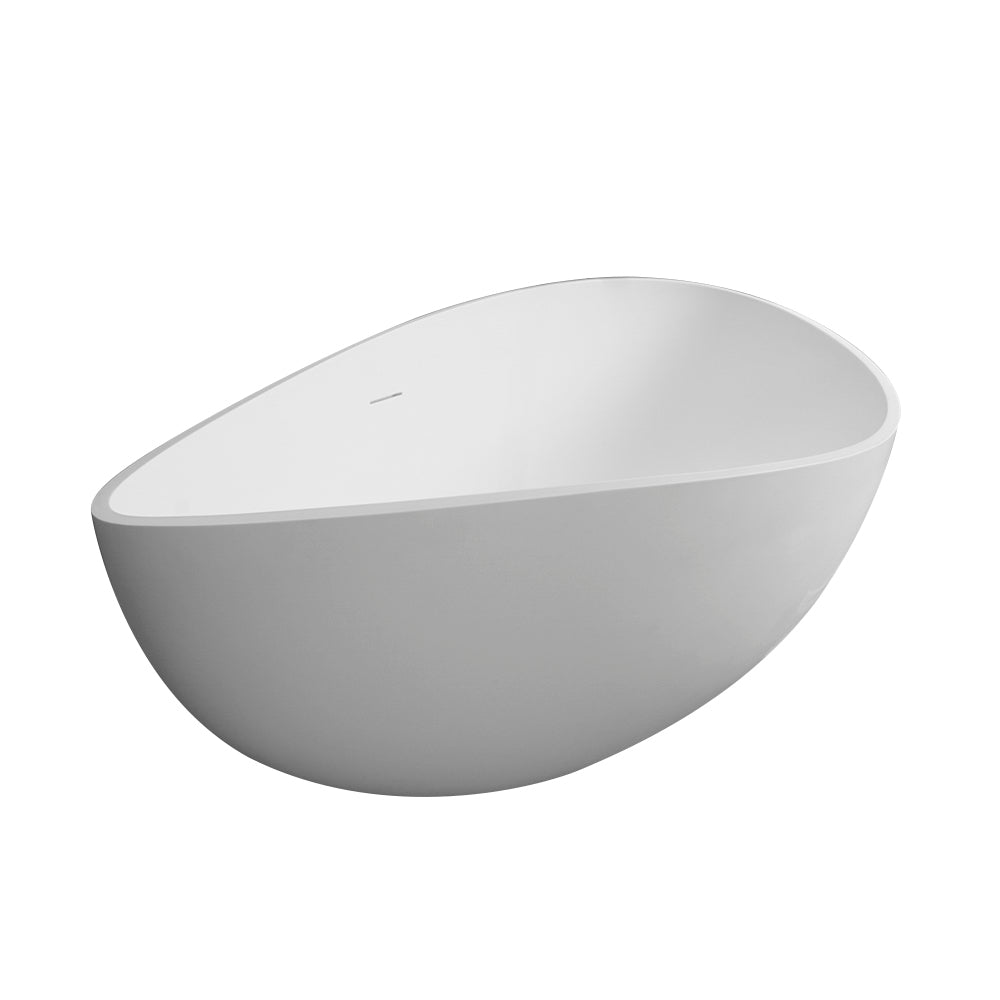 Elegant Soaking Tub - Freestanding Matte White Bliss