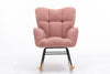 Cozy Pink Tufted Rocker