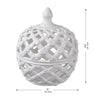 Chic Lattice Ceramic Storage Jar