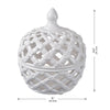 Chic Lattice Ceramic Storage Jar